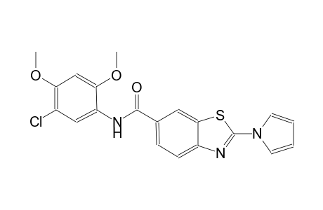 6-benzothiazolecarboxamide, N-(5-chloro-2,4-dimethoxyphenyl)-2-(1H-pyrrol-1-yl)-