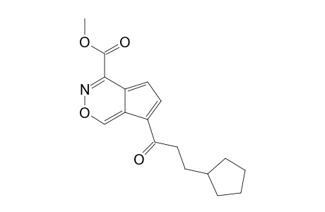 7-(3-Cyclopentylpropionyl)cyclopenta[d][1,2]oxazine-4-carboxylic acid methyl ester