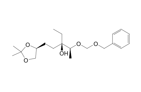 (2S,3R,6S)-2-Benzyloxymethoxy-3-ethyl-6,7-isopropylidenedioxyheptan-3-ol