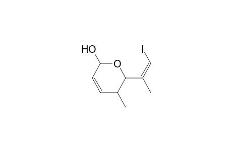 4-Methyl-3-(3-iodo-2-propen-2-yl)-1-hydroxy-2-oxacyclohex-5-ene