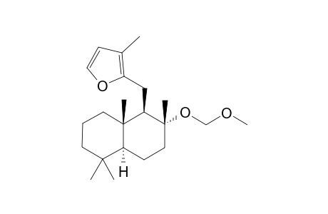 2-[[(1R,2R,4aS,8aS)-2-(methoxymethoxy)-2,5,5,8a-tetramethyl-3,4,4a,6,7,8-hexahydro-1H-naphthalen-1-yl]methyl]-3-methyl-furan