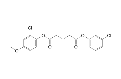 Glutaric acid, 2-chloro-4-methoxyphenyl 3-chlorophenyl ester