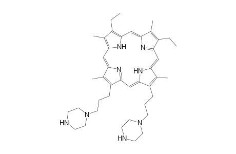 2,7,12,18-Tetramethyl-3,8-diethyl-13,17-bis(3-piperazino-propyl)porphydrin
