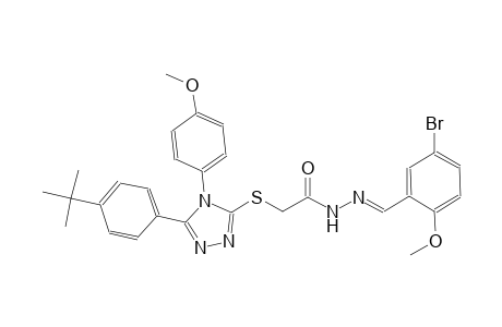 N'-[(E)-(5-bromo-2-methoxyphenyl)methylidene]-2-{[5-(4-tert-butylphenyl)-4-(4-methoxyphenyl)-4H-1,2,4-triazol-3-yl]sulfanyl}acetohydrazide