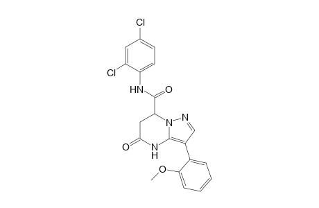 3-(2-Methoxy-phenyl)-5-oxo-4,5,6,7-tetrahydro-pyrazolo[1,5-a]pyrimidine-7-carboxylic acid (2,4-dichloro-phenyl)-amide