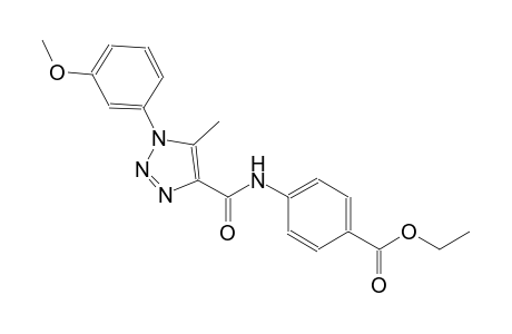 benzoic acid, 4-[[[1-(3-methoxyphenyl)-5-methyl-1H-1,2,3-triazol-4-yl]carbonyl]amino]-, ethyl ester