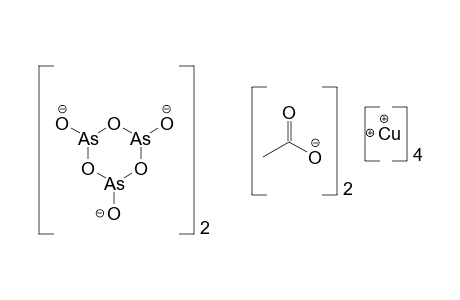 BIS(ACETATO)HEXAMETAARSENITOTETRACOPPER