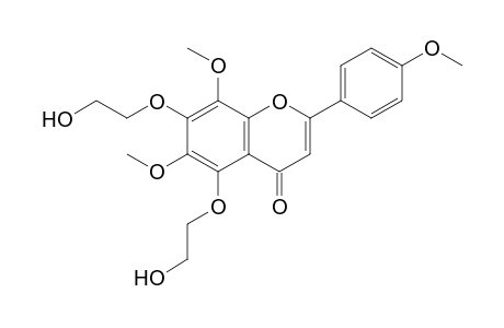 5,7-bis(2-hydroxyethoxy)-6,8-dimethoxy-2-(4-methoxyphenyl)chromen-4-one