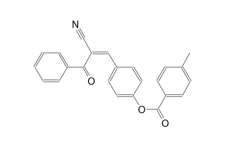 benzoic acid, 4-methyl-, 4-[(1Z)-2-cyano-3-oxo-3-phenyl-1-propenyl]phenyl ester