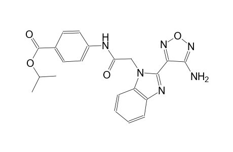 isopropyl 4-({[2-(4-amino-1,2,5-oxadiazol-3-yl)-1H-benzimidazol-1-yl]acetyl}amino)benzoate