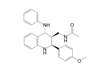 (2S,3S,4R)-N-[2-(4-Methoxy-phenyl)-4-phenylamino-1,2,3,4-tetrahydro-quinolin-3-ylmethyl]-acetamide