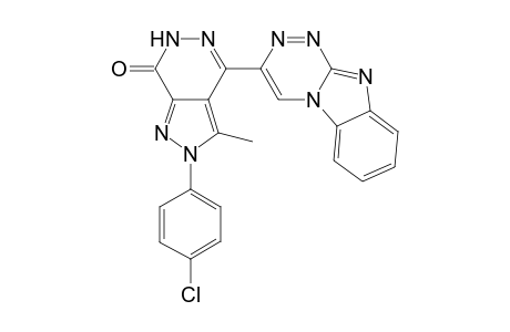 4-(Benzo[4,5]imidazo[2,1-c][1,2,4]triazin-3-yl)-2-(4-chlorophenyl)-3-methyl-2H-pyrazolo[3,4-d]pyridazin-7(6H)-one
