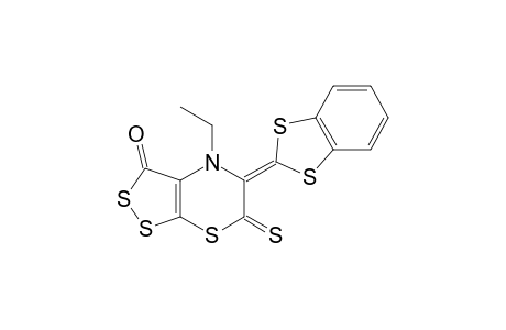 5-(1,3-benzodithiol-2-ylidene)-4-ethyl-6-thioxo-dithiolo[3,4-b][1,4]thiazin-3-one