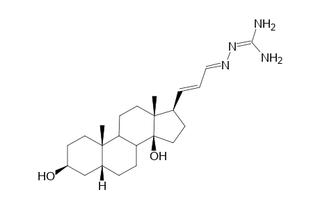 (E,E)-21-[(Guanidinoamino)methyl-5.beta.-pregn-20-ene-3.beta.,14.beta.-diol