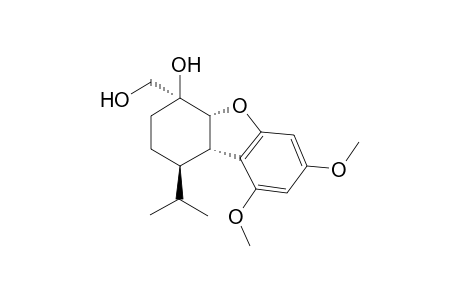 (1R,4S,4aR,9bS)-1-isopropyl-7,9-dimethoxy-4-methylol-2,3,4a,9b-tetrahydro-1H-dibenzofuran-4-ol