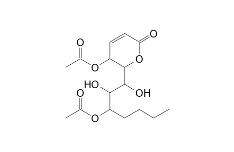 5-(Acetoxy)-6-[1',2'-dihydroxy-3'-acetoxyheptyl]-2,5-dihydropyran-2-one