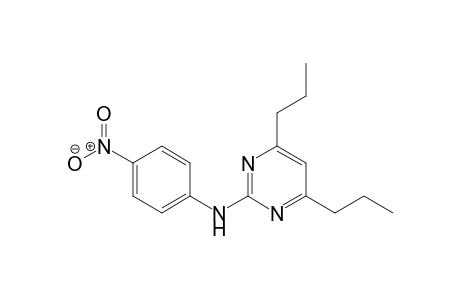 2-(4-Nitroanilino)-4,6-dipropylpyrimidine