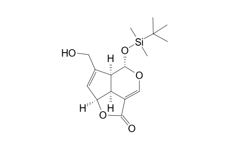 (1S,5S,6S,9S)-1-(t-Butyldimethylsilyloxy)-6-hydroxy-8-hydroxymethyl-2-oxabicyclo[4.3.0]nona-3,7-diene-4-carboxylic acid lactone