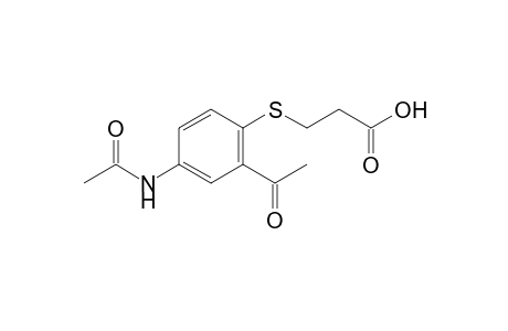 3-(4-acetamido-2-acetylphenylthio)propionic acid