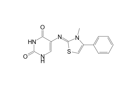 (Z)-5-((3-Methyl-4-phenylthiazol-2(3H)-ylidene)amino)pyrimidine-2,4(1H,3H)-dione