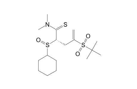 (2S,S(S))-2-CYCLOHEXYLSULFINYL-4-(TERT.-BUTYLSULFONYL)-N,N-DIMETHYLPENT-4-ENETHIOAMIDE;MINOR-ISOMER
