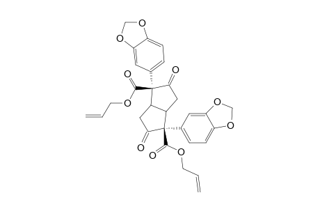 Diallyl 2,6-Bis[3,4-(methylenedioxy)phenyl]-3,7-dioxobicyclo[3.3.0]octane-2,6-dicarboxylate