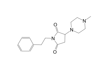 3-(4-methyl-1-piperazinyl)-1-(2-phenylethyl)-2,5-pyrrolidinedione