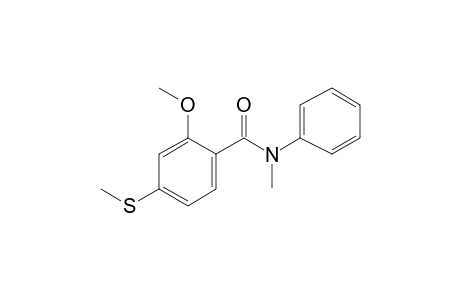 Benzenecarboxamide, 2-methoxy-4-methylthio-N-methyl-N-phenyl-