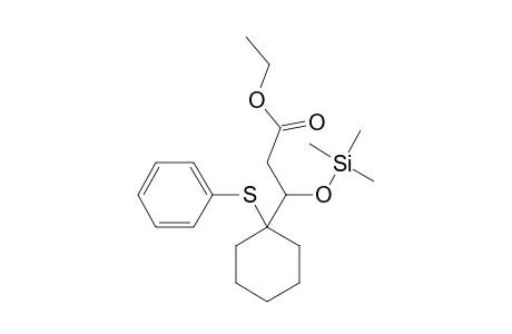 ETHYL-3-TRIMETHYLSILYLOXY-3-[1-(PHENYLSULFANYL)-CYCLOHEXYL]-PROPANOATE
