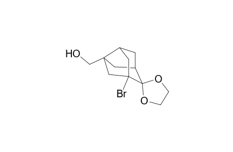 Tricyclo[3.2.1.1(3,6)]nonane-5-methanol, 3-bromo-2,2-ethylenedioxy-