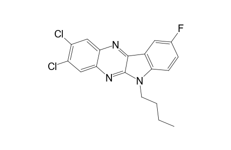 6-Butyl-2,3-dichloro-9-fluoro-6H-indolo[2,3-b] quinoxaline