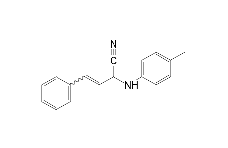 4-phenyl-2-(p-toluidino)-3-butenenitrile