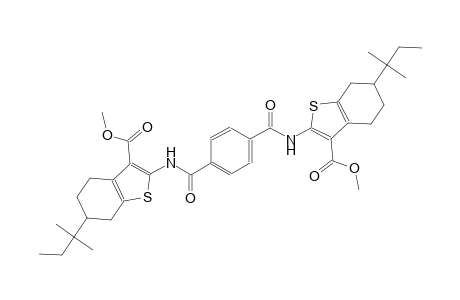 methyl 2-{[4-({[3-(methoxycarbonyl)-6-tert-pentyl-4,5,6,7-tetrahydro-1-benzothien-2-yl]amino}carbonyl)benzoyl]amino}-6-tert-pentyl-4,5,6,7-tetrahydro-1-benzothiophene-3-carboxylate
