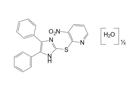 2-[(4,5-diphenylmidazol-2-yl)thio]-3-nitropyridine, hemihydrate