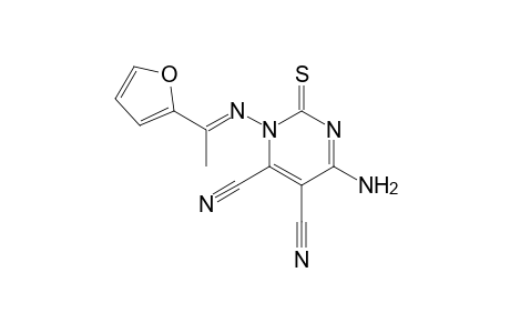 6-Amino-3-[(E)-(1-(furan-2-yl)ethylidne)amino]-2-thioxo-2,3-dihydropyrimidine-4,5-dicarbonitrile