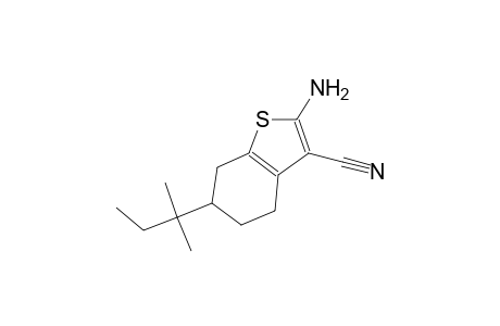 2-Amino-6-tert-pentyl-4,5,6,7-tetrahydro-1-benzothiophene-3-carbonitrile