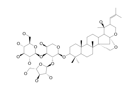 BACOPASAPONIN-C;3-O-[BETA-D-GLUCOPYRANOSYL-(1->3)-[ALPHA-L-ARABINOFURANOSYL-(1->2)]-ALPHA-L-ARABINOFURANOSYL]-PSEUDOJUJUBOGENIN