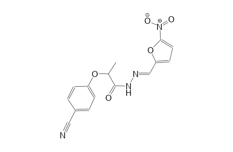 2-(4-cyanophenoxy)-N'-[(E)-(5-nitro-2-furyl)methylidene]propanohydrazide