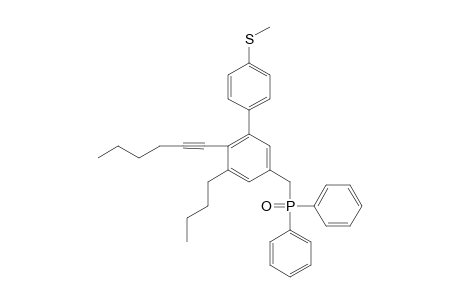 1-butyl-5-[di(phenyl)phosphorylmethyl]-2-hex-1-ynyl-3-(4-methylsulfanylphenyl)benzene