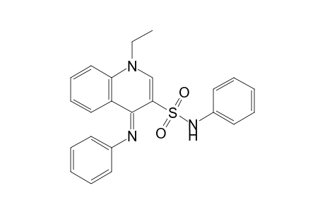 1-Ethyl-1,4-dihydro-4-phenylimino-3-quinolinesulfonanilide