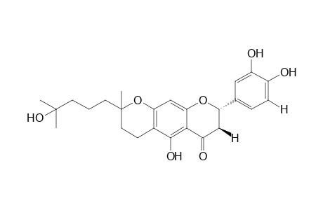 (8S)-8-(3,4-dihydroxyphenyl)-5-hydroxy-2-(4-hydroxy-4-methylpentyl)-2-methyl-3,4,7,8-tetrahydro-2H,6H-pyrano[3,2-g]chromen-6-one