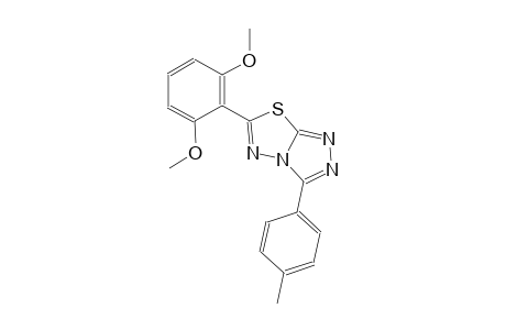 6-(2,6-dimethoxyphenyl)-3-(4-methylphenyl)[1,2,4]triazolo[3,4-b][1,3,4]thiadiazole