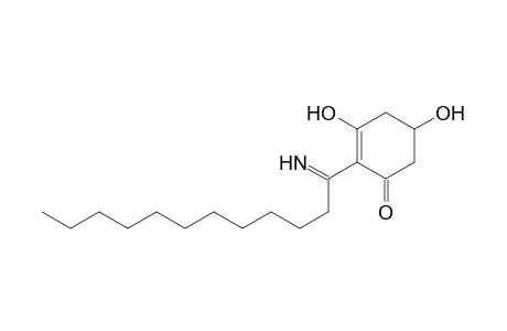 2-Cyclohexen-1-one, 3,5-dihydroxy-2-(1-iminododecyl)-