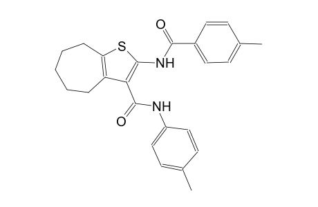 4H-cyclohepta[b]thiophene-3-carboxamide, 5,6,7,8-tetrahydro-2-[(4-methylbenzoyl)amino]-N-(4-methylphenyl)-