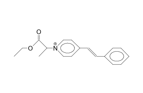 (E)-N-(1-Ethoxycarbonyl-ethyl)-4-styryl-pyridinium cation