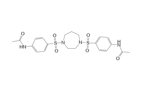 N-{4-[(4-{[4-(acetylamino)phenyl]sulfonyl}-1,4-diazepan-1-yl)sulfonyl]phenyl}acetamide