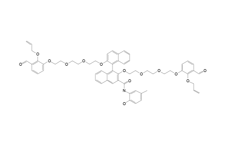 2,2'-BIS-[2-[2-[2-[3-FORMYL-2-(2-PROPENYLOXY)-PHENOXY]-ETHOXY]-ETHOXY]-ETHOXY]-N-(2-HYDROXY-5-METHYLPHENYL)-[1,1'-BINAPHTHALENE]-3-CARBOXAMIDE