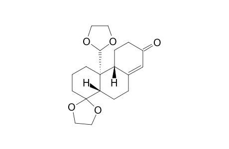 trans-2-(1,3-Dioxolan-2-yl)tricyclo[8.4.0.0(2,7)]tetradec-10-en-12-one 6,6-Ethylidene Acetal isomer