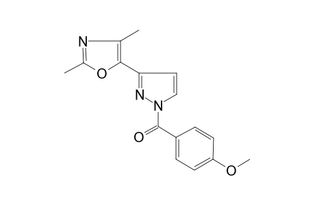 5-[1-(4-Methoxybenzoyl)-1H-pyrazol-3-yl]-2,4-dimethyl-1,3-oxazole