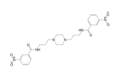 3-nitro-N-[3-(4-{3-[(3-nitrobenzoyl)amino]propyl}-1-piperazinyl)propyl]benzamide